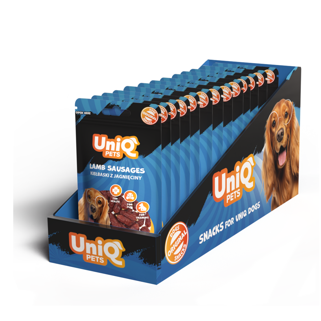 UNIQ PETS Dog Snacks Horse Meat On Collagen Rings 5cm 80g