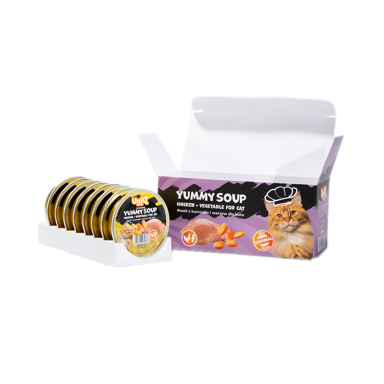 Uniq PETS Cat Wet Food Chicken & Veg Soup 30g