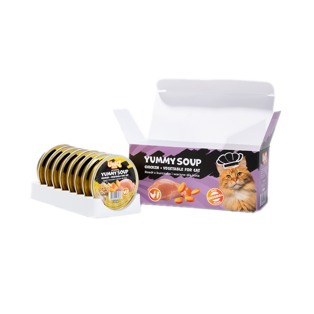 Uniq PETS Cat Wet Food Chicken & Veg Soup 30g