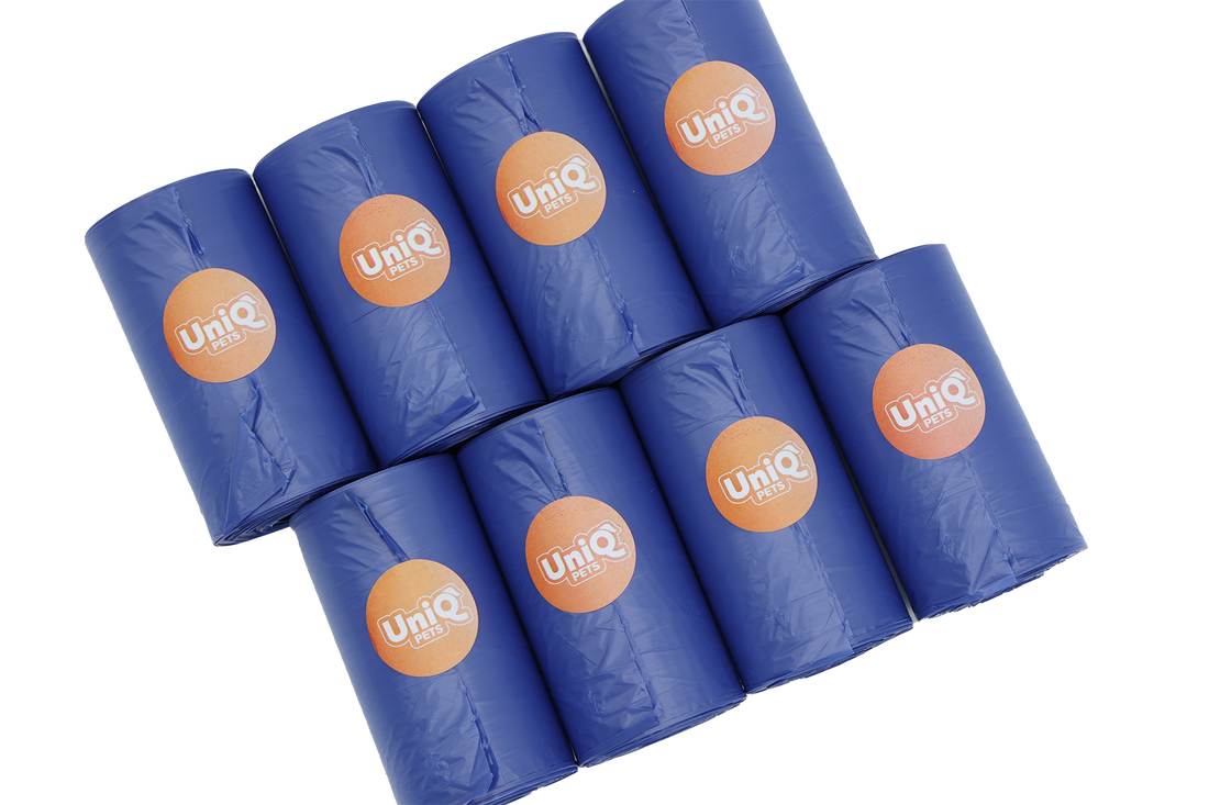 UNIQ PETS Dog Poop Bags With The Scent Of Sea Breeze 8×20 Pieces