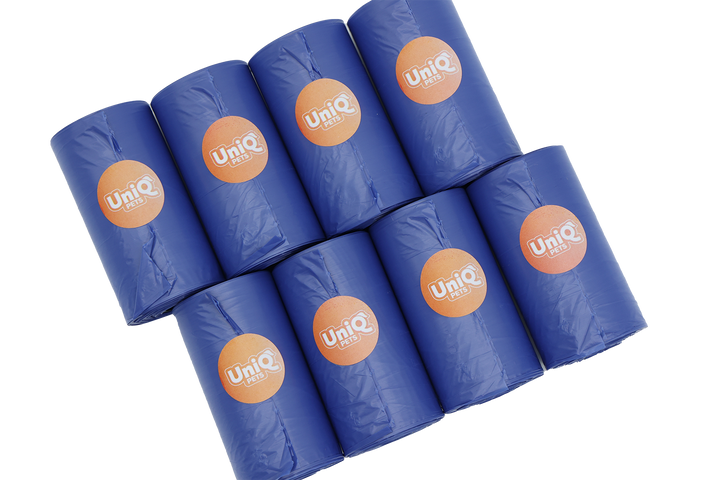 UNIQ PETS Dog Poop Bags With The Scent Of Sea Breeze 8×20 Pieces