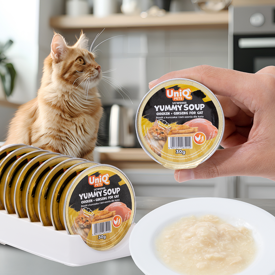 Uniq PETS Cat Wet Food Chicken & Ginseng Soup 30g