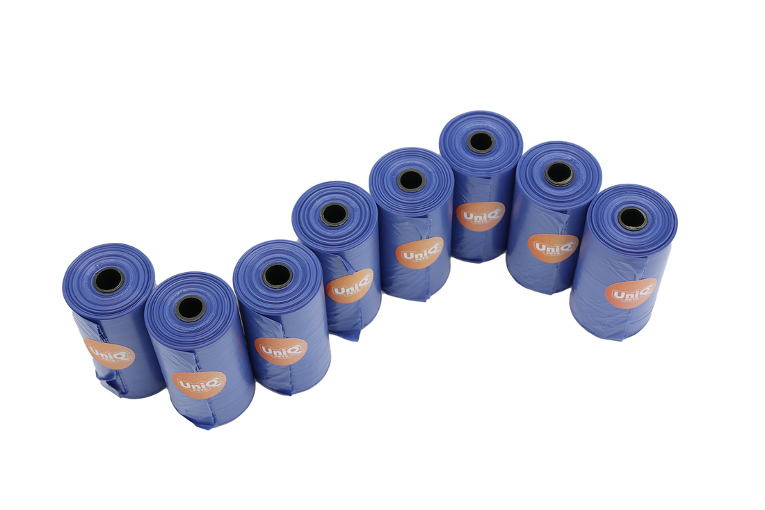 UNIQ PETS Dog Poop Bags With The Scent Of Sea Breeze 8×20 Pieces