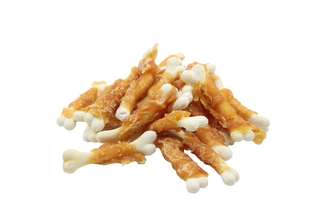 UNIQ PETS Dog Snacks Chicken Wraps Calcium Bones 500g