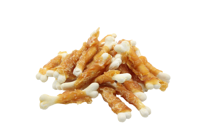 UNIQ PETS Dog Snacks Chicken Wraps Calcium Bones 500g