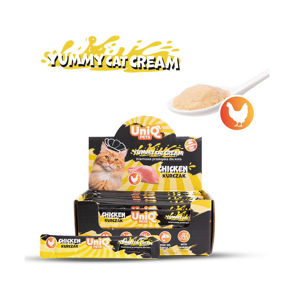 Uniq PETS Cat Wet Yummy Cream Chicken Sachet 15g