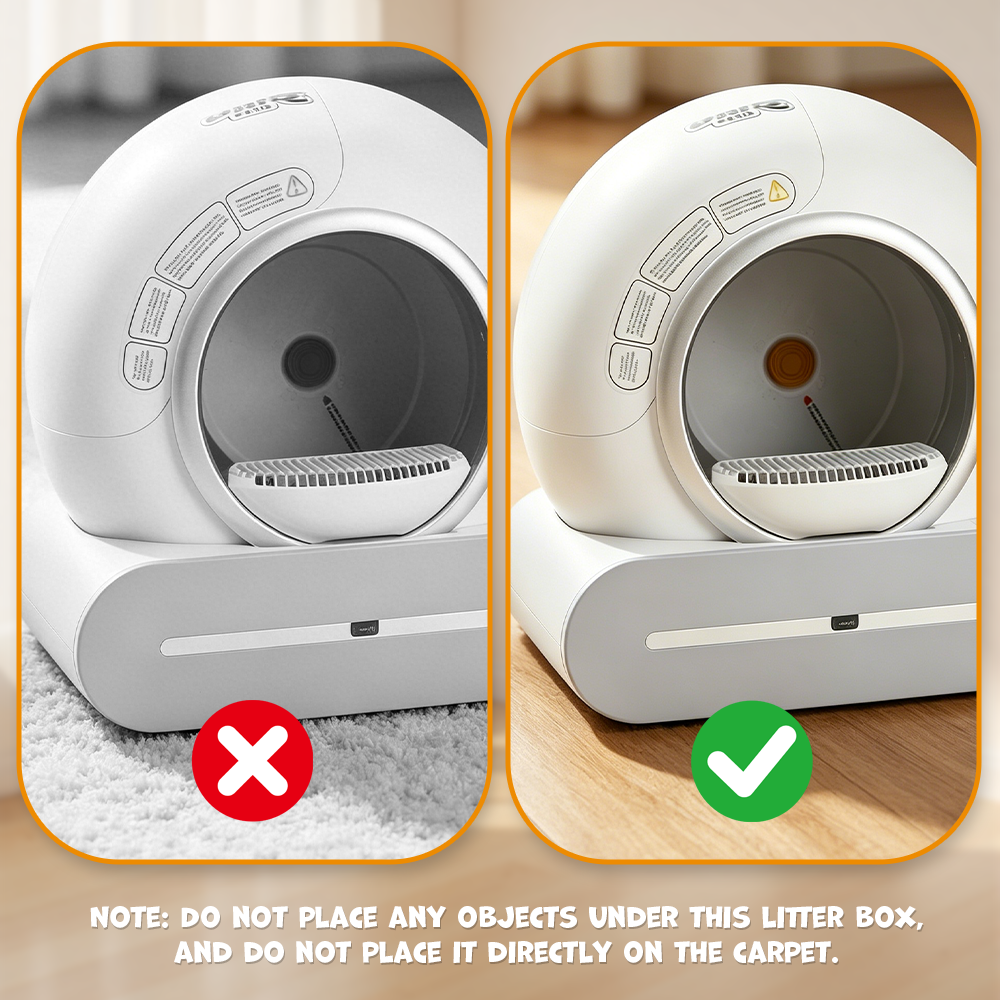 UNIQ PETS ROCKETCLEAN Smart Cat Litter Box 65L for 1-8kg Cat