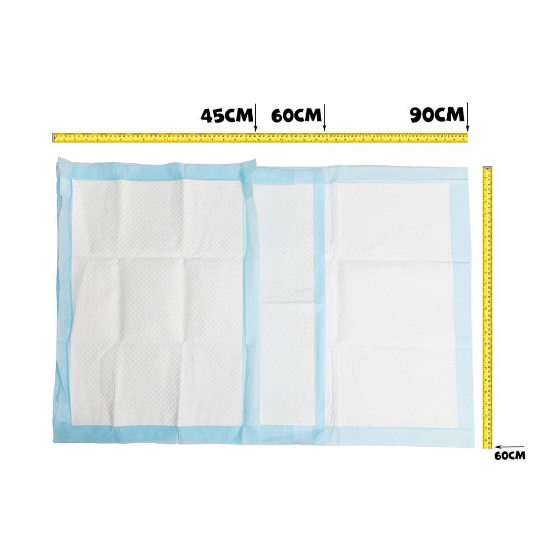 UNIQ PETS HYGIENIC PET PADS 60x60cm Blue, 10pcs/Bag