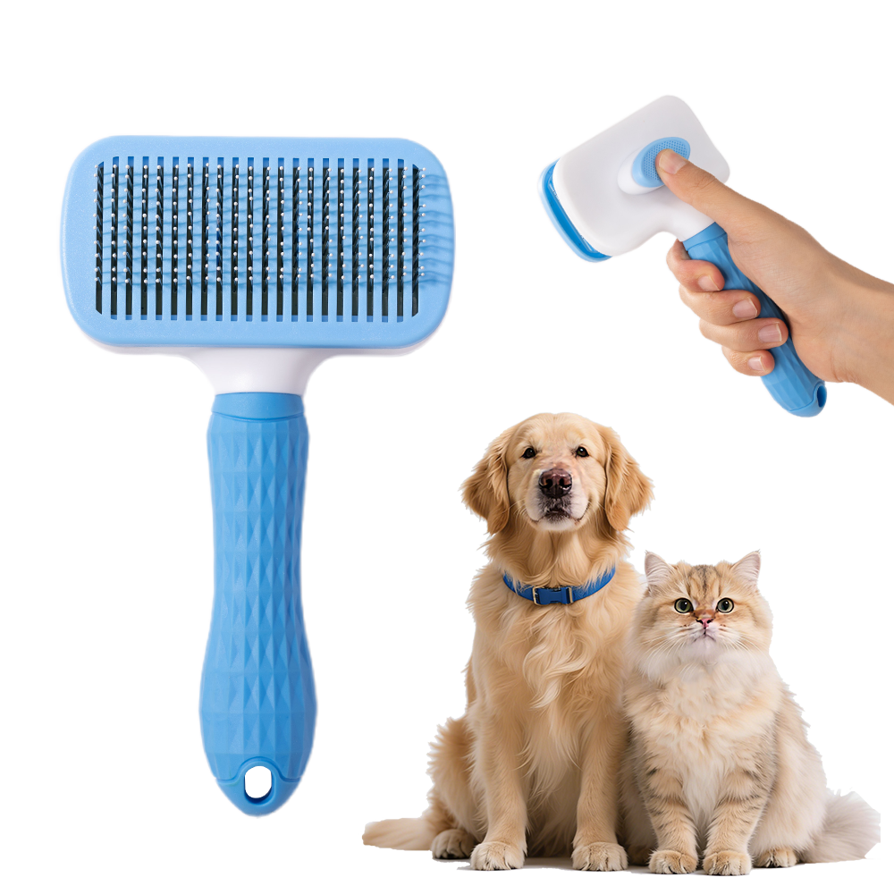 UNIQ PETS GROOMING BEAUTY CARE Square Comb Blue