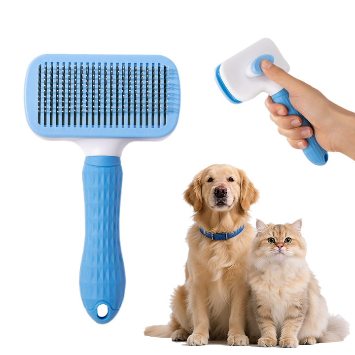 UNIQ PETS GROOMING BEAUTY CARE Square Comb Blue