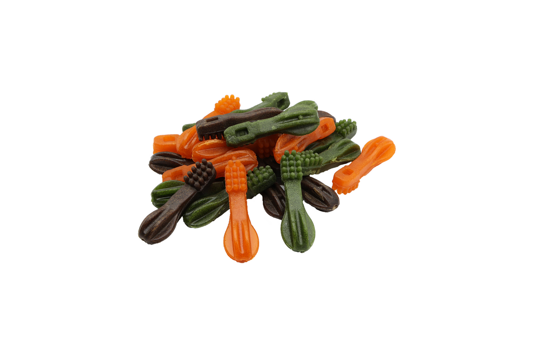 UNIQ PETS DOG SNACKS DENTAL Dental Brushes Mix 500g