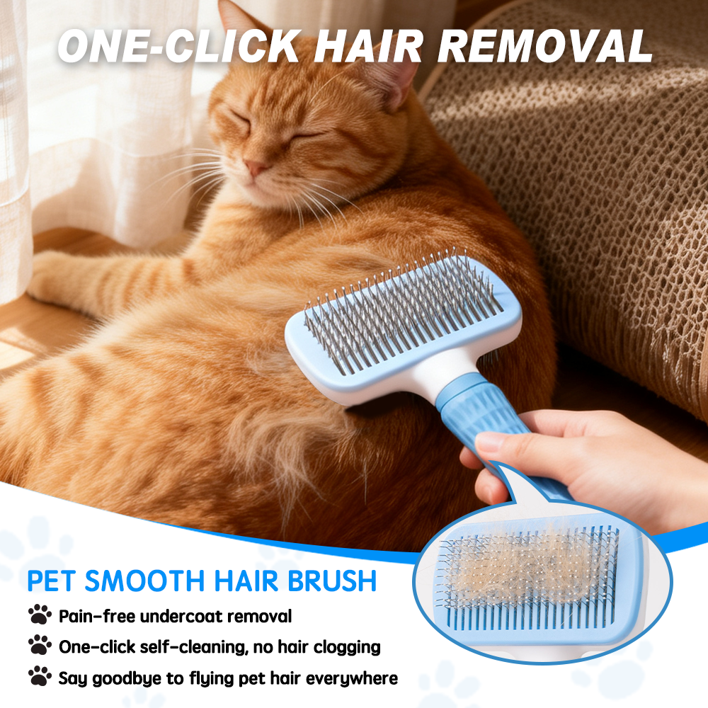 UNIQ PETS GROOMING BEAUTY CARE Square Comb Blue