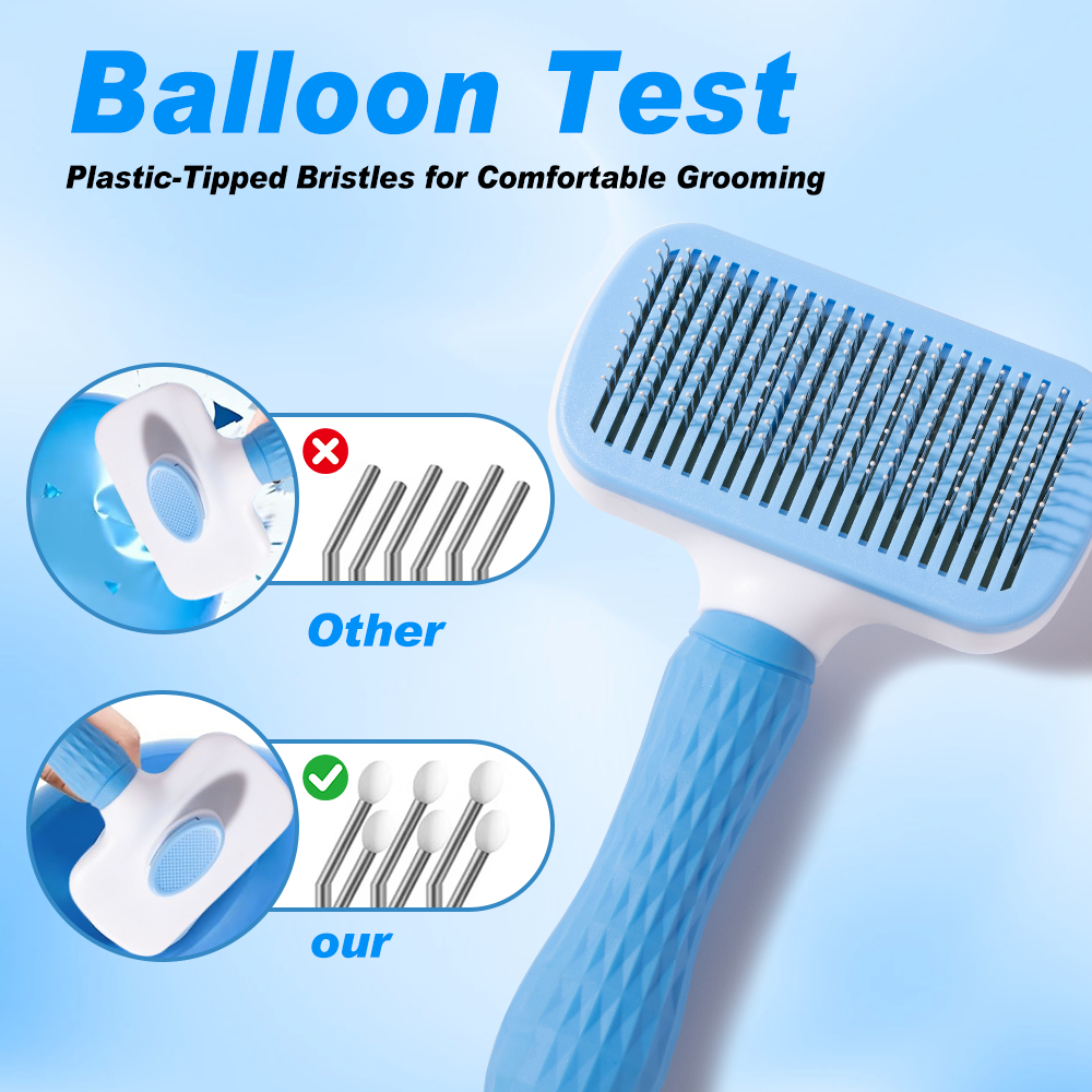 UNIQ PETS GROOMING BEAUTY CARE Square Comb Blue