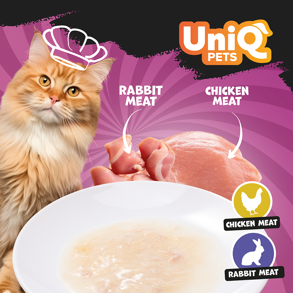 Uniq Cat Wet Food Chicken & Rabbit Soup 60g