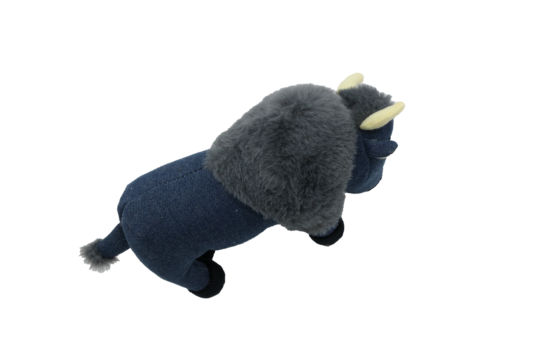 UNIQ PETS PLUSH DOG TOY WILD FRIENDS Blue Bison With a Squeaker