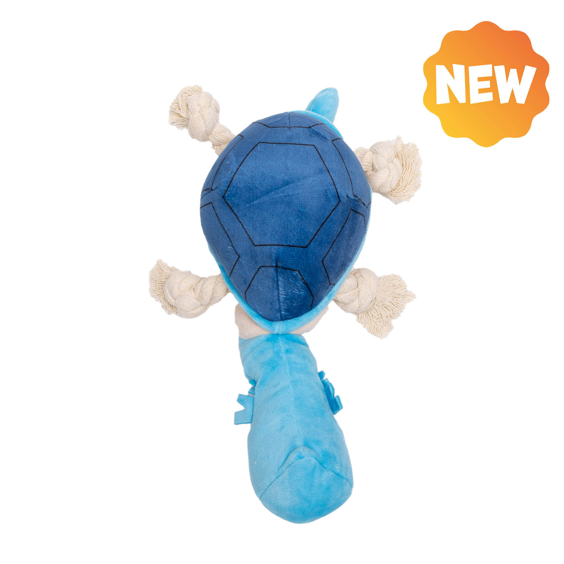 UNIQ PETS PLUSH DOG TOY WATER FRIENDS Blue Rooster Tug Toy with a Squeaker