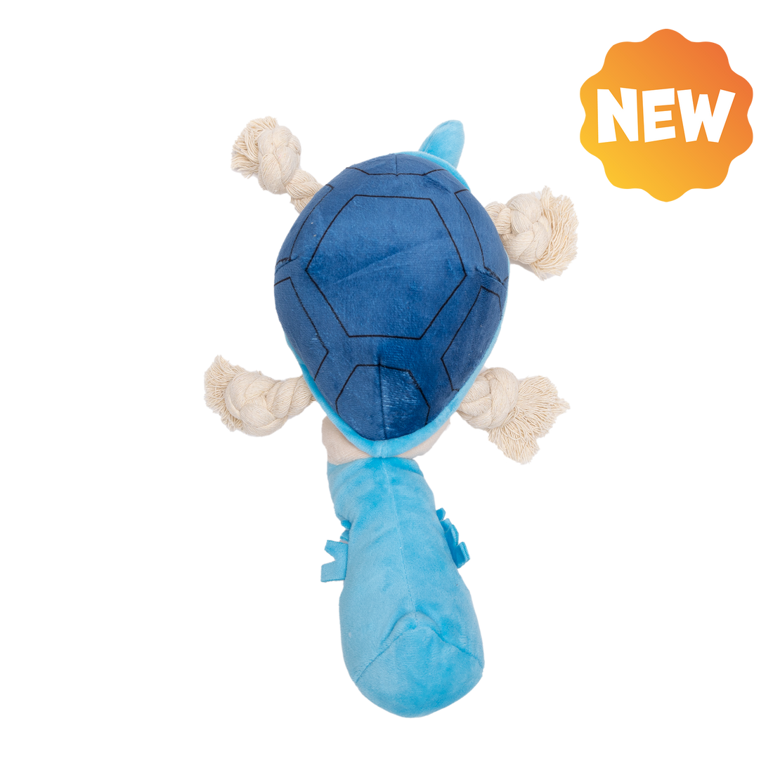UNIQ PETS PLUSH DOG TOY WATER FRIENDS Blue Rooster Tug Toy with a Squeaker