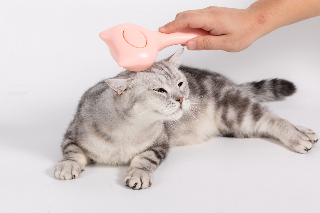 UNIQ PETS GROOMING BEAUTYCARE Cat-Shaped Comb Pink