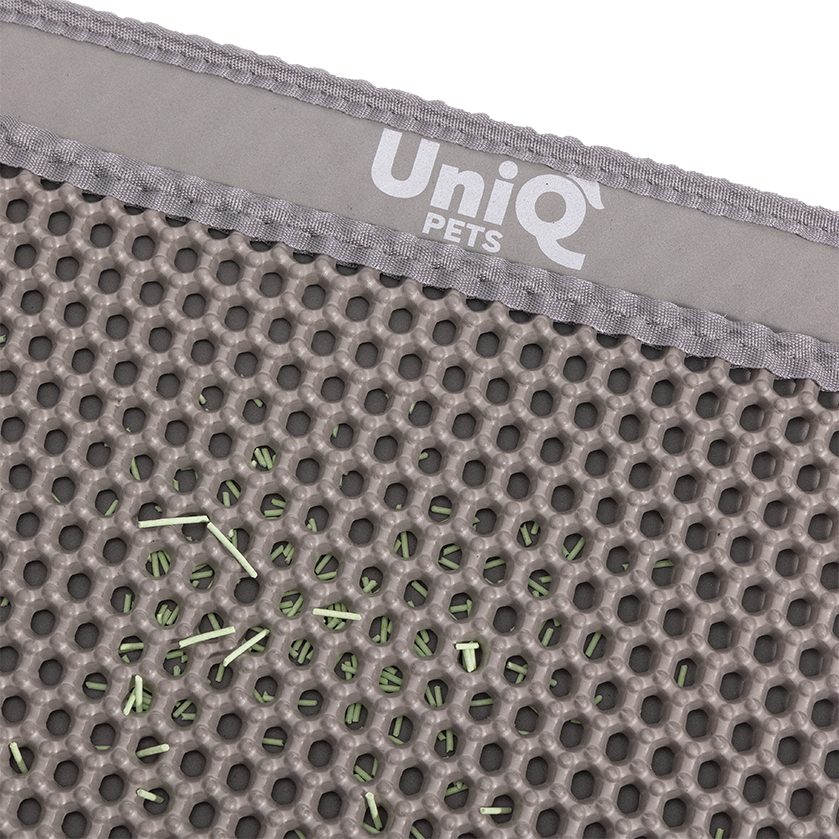 UNIQ PETS Cat Litter Mat Double-Layer Grey 45x60cm