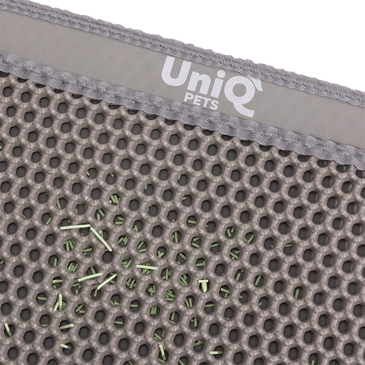 UNIQ PETS Cat Litter Mat Double-Layer Grey 45x60cm