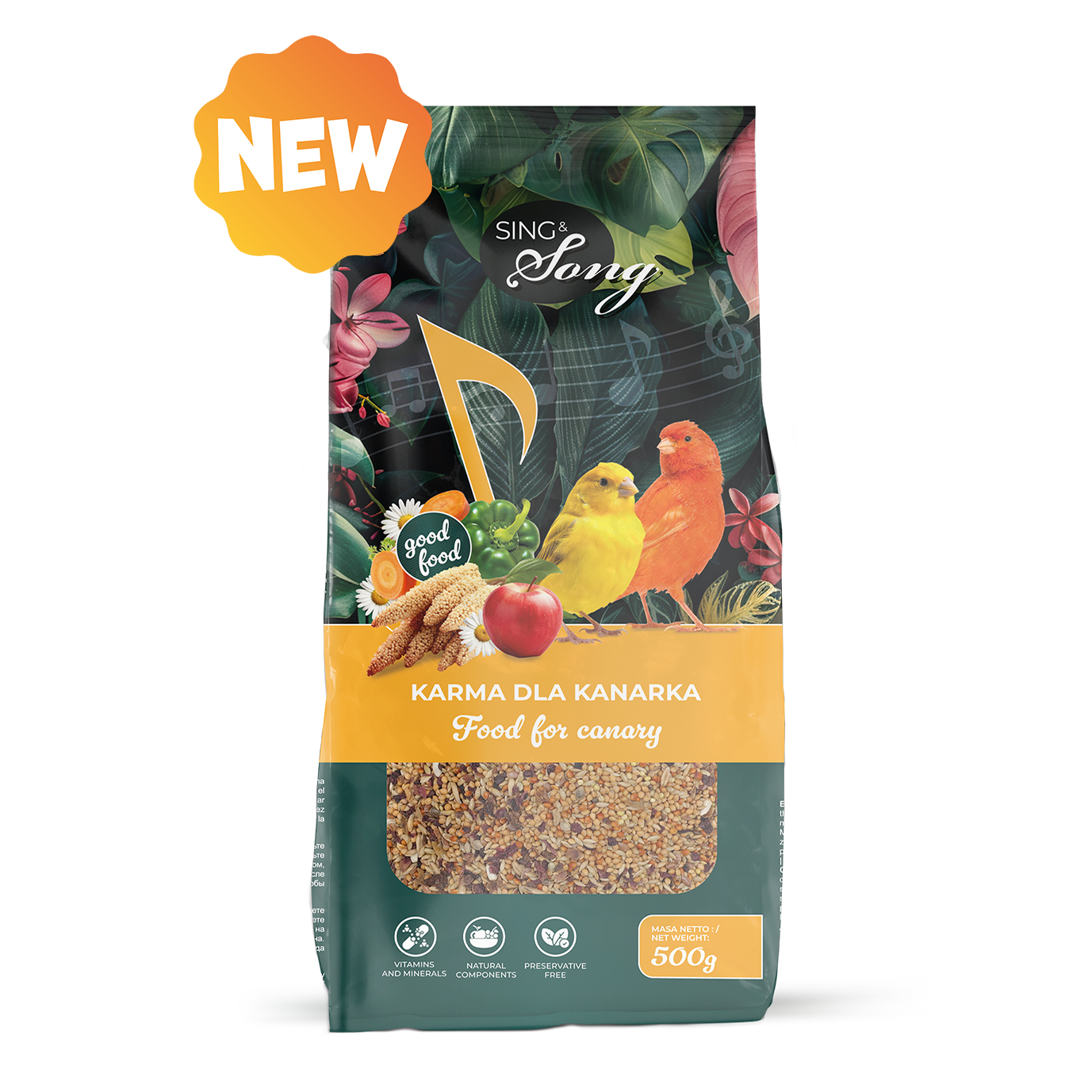SING&SONG WILDWINGS FOOD For Canary 500g