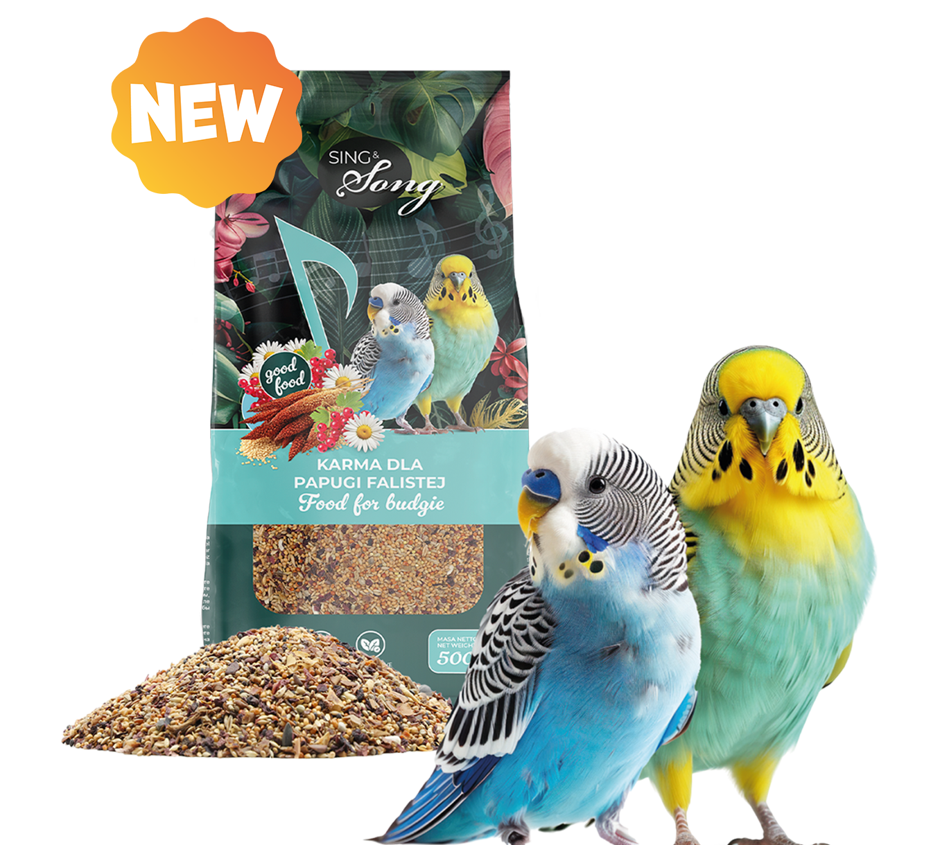 SING&SONG WILDWINGS FOOD For Budgie 500g