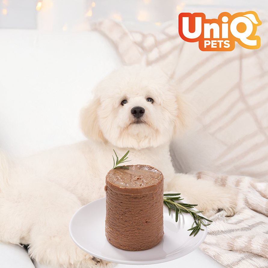 UNIQ PETS Dog Tin Food Royal Beef 375g