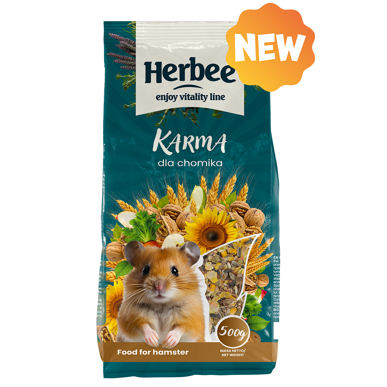 HERBEE RODENSROOT FOOD For Hamster 500g