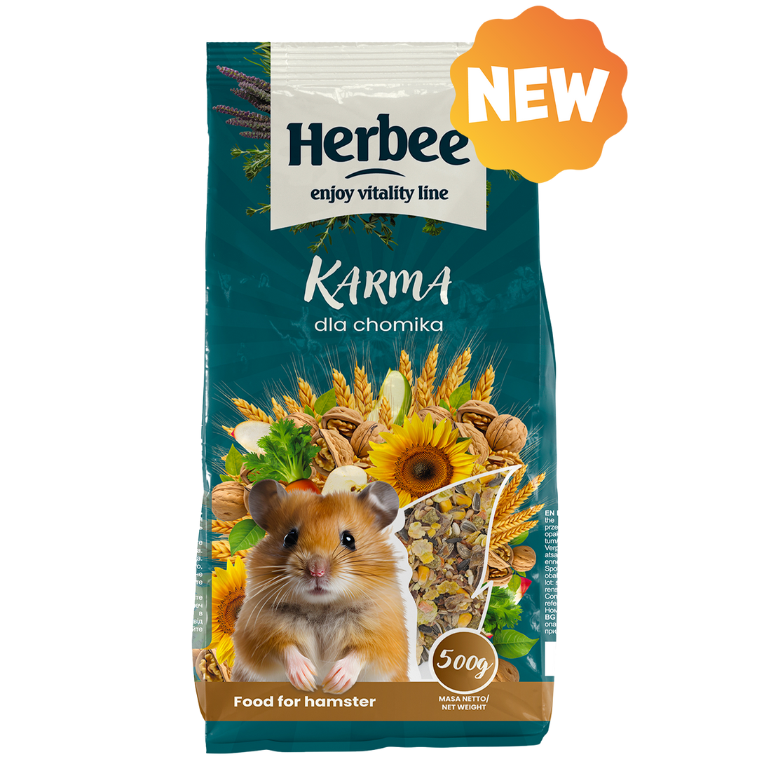 HERBEE RODENSROOT FOOD For Hamster 500g