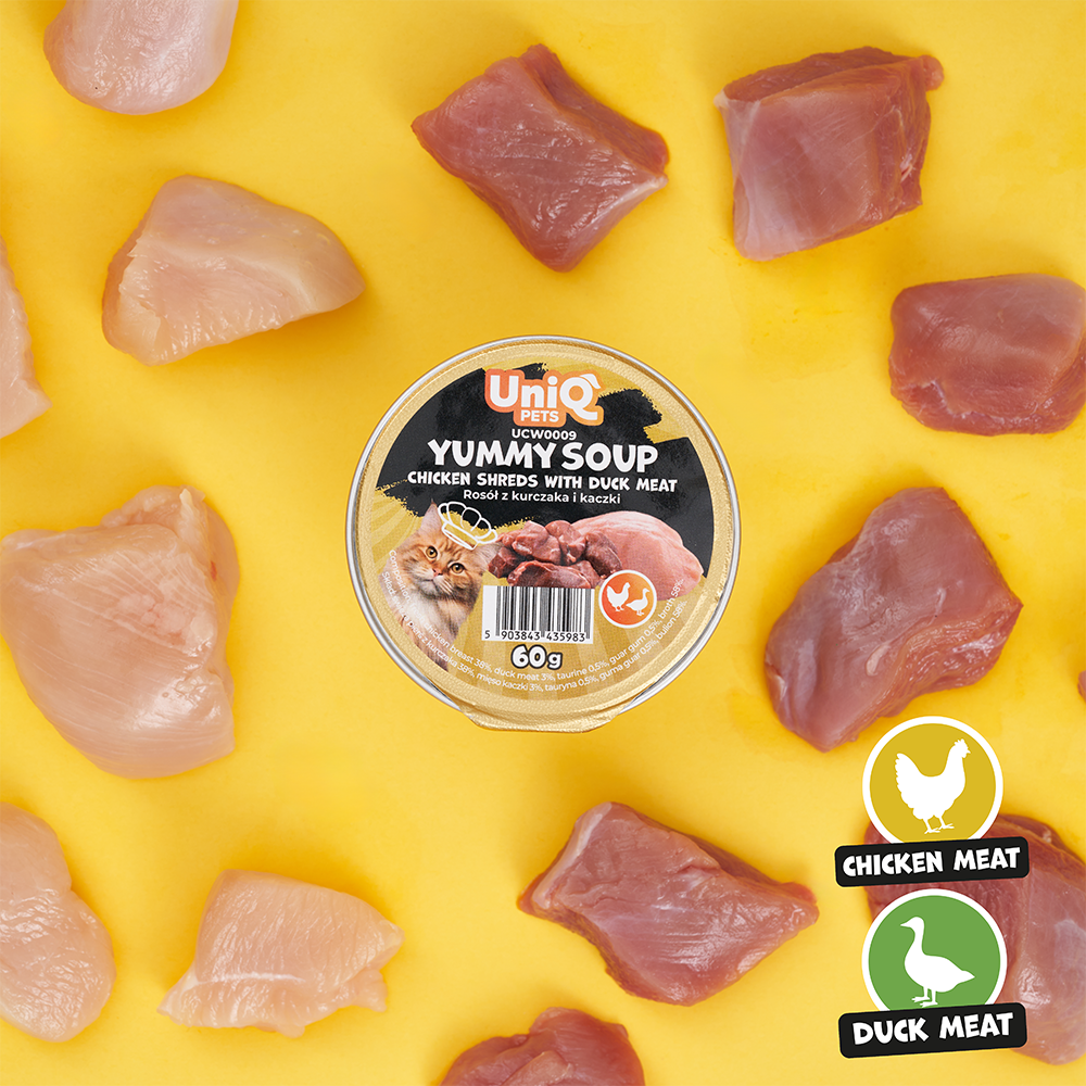 Uniq Cat Wet Food Chicken & Duck Soup 60g
