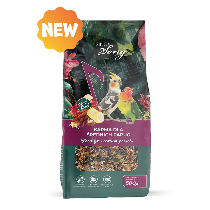 SING&SONG WILDWINGS FOOD For Medium Parrots 500g