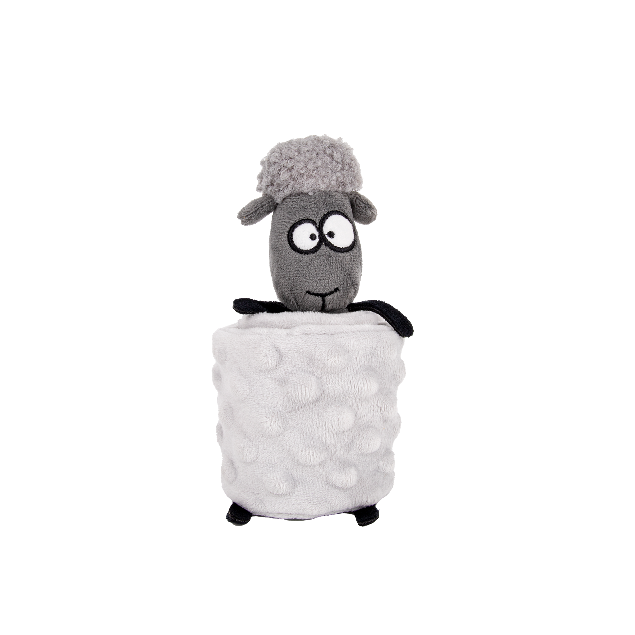 UNIQ PETS PLUSH DOG TOY SNIFFIES FRIENDS Long Stretchable Sheep with Squeaker