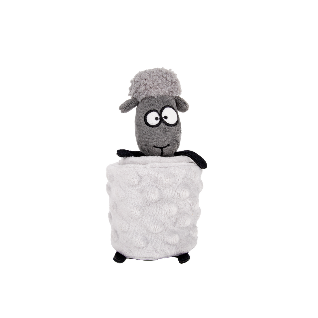 UNIQ PETS PLUSH DOG TOY SNIFFIES FRIENDS Long Stretchable Sheep with Squeaker