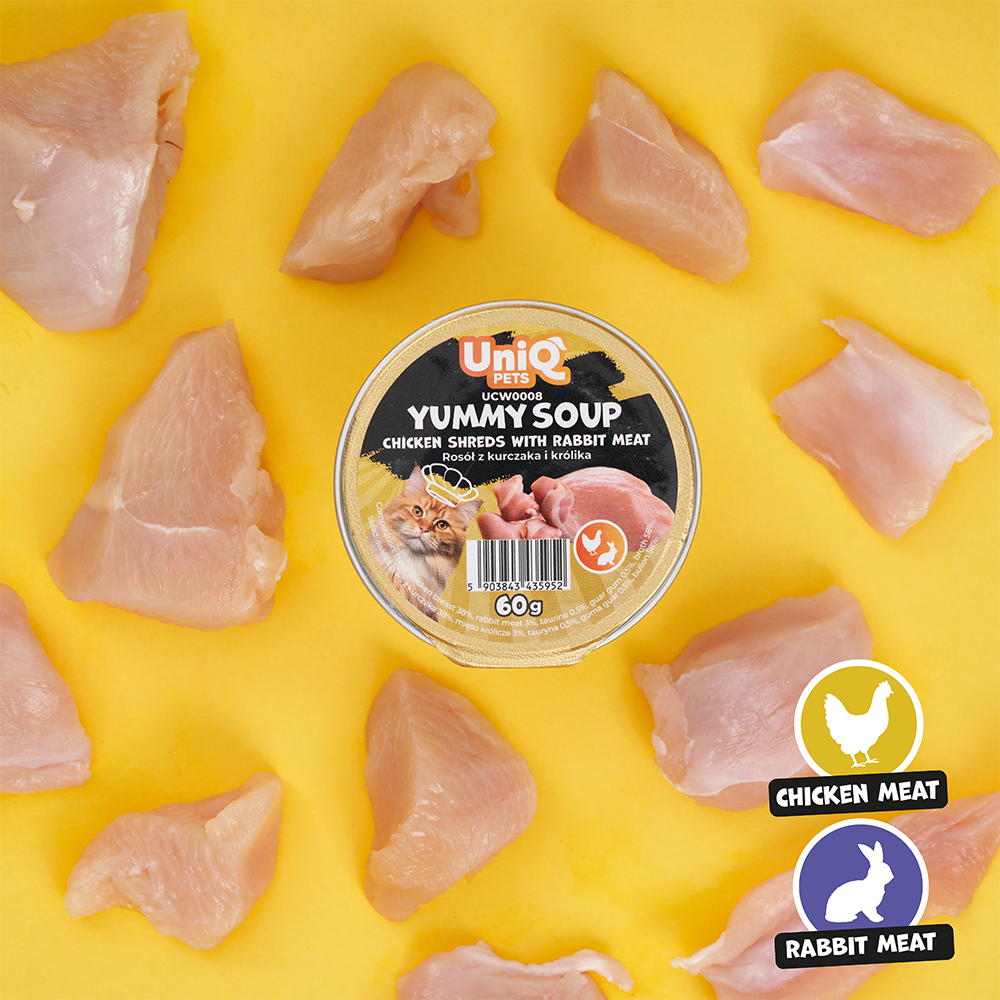 Uniq Cat Wet Food Chicken & Rabbit Soup 60g