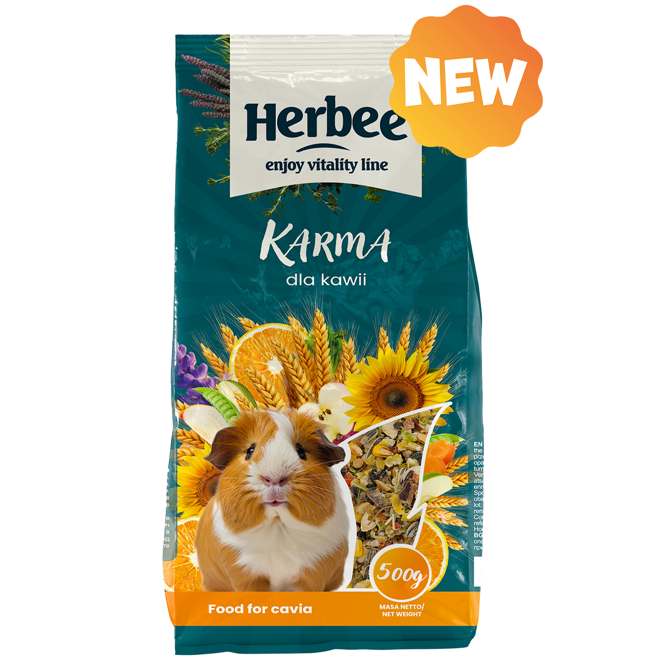 HERBEE RODENSROOT FOOD For Guinea Pig/Cavia 500g