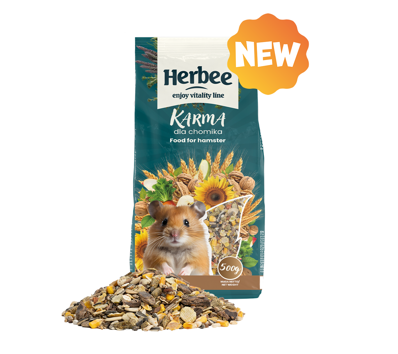 HERBEE RODENSROOT FOOD For Hamster 500g