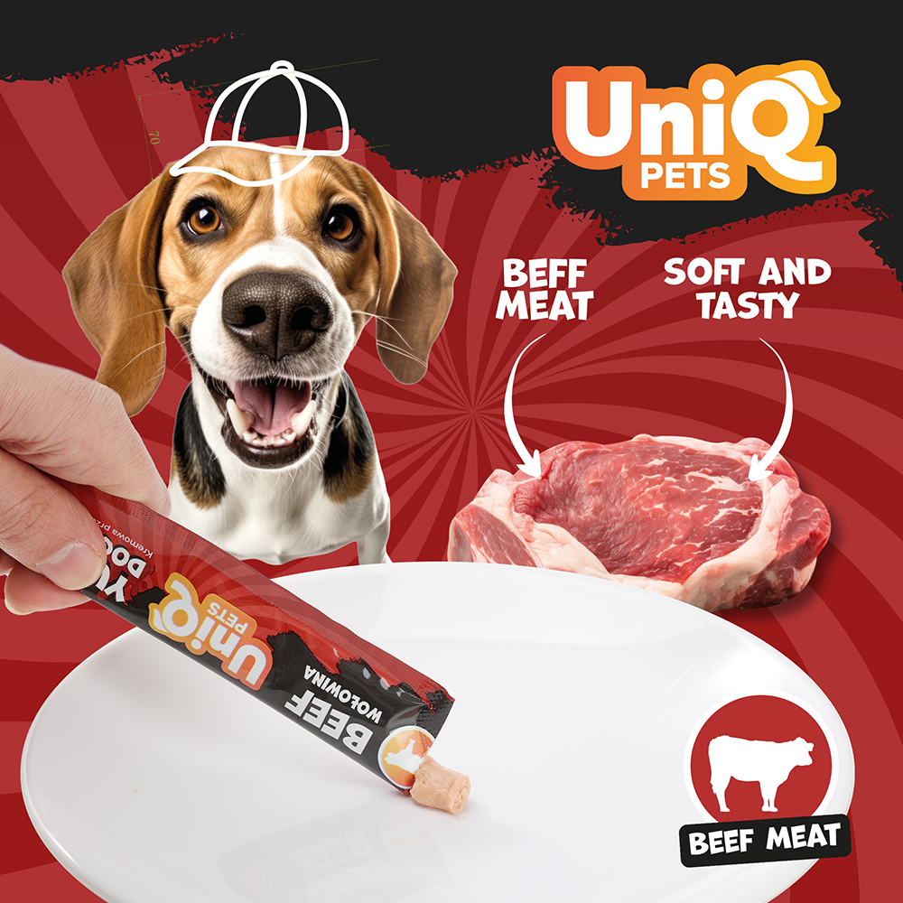 UNIQ PETS Yummy Dog Cream with Beef