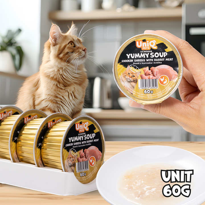 Uniq Cat Wet Food Chicken & Rabbit Soup 60g