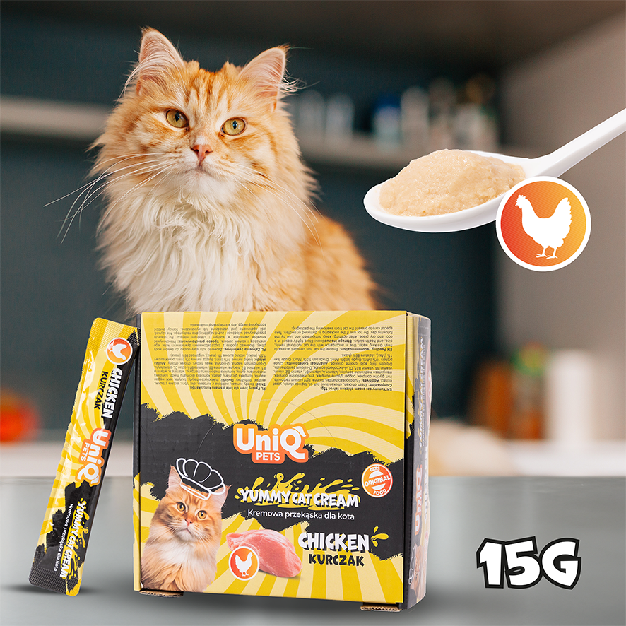 Uniq PETS Cat Wet Yummy Cream Chicken Sachet 15g