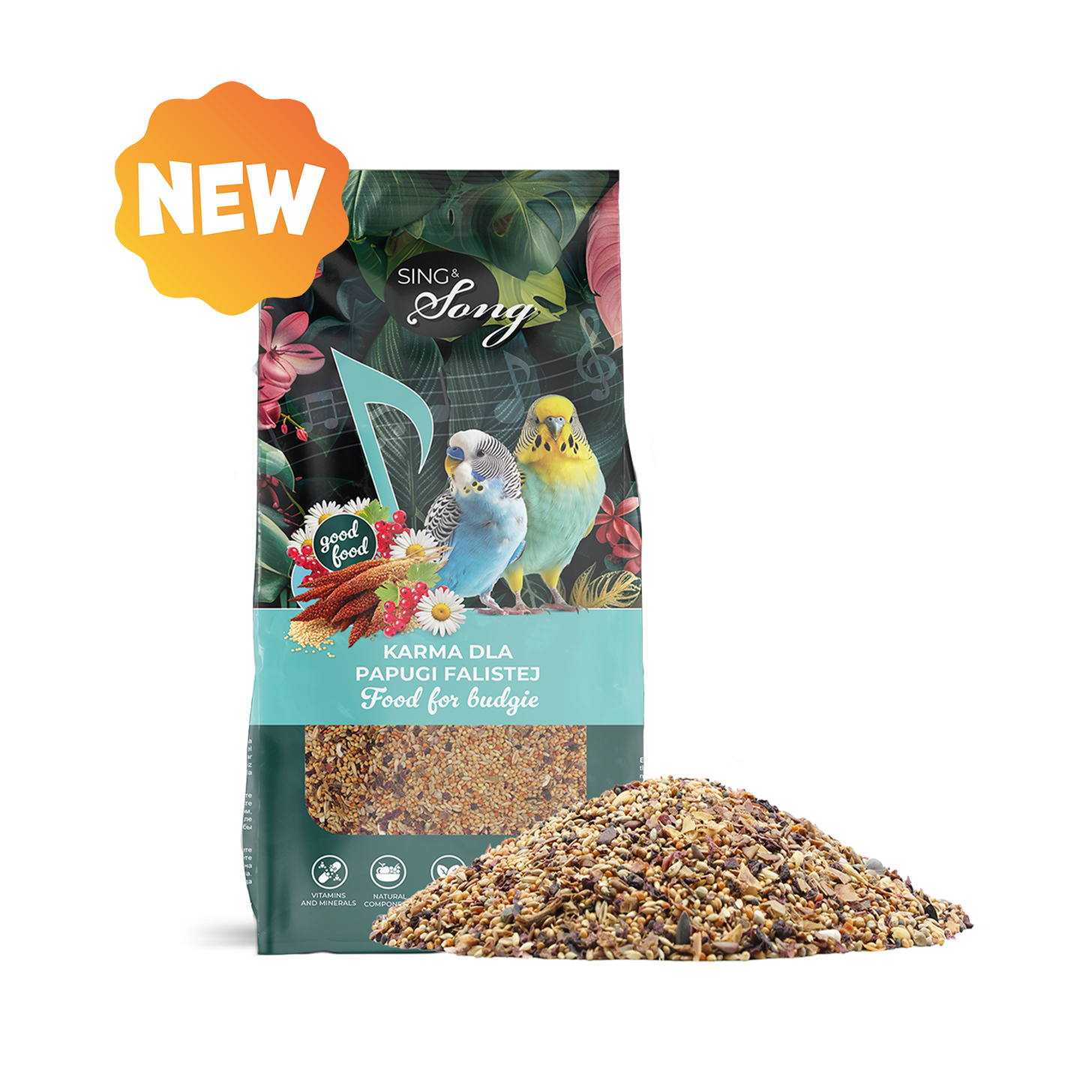 SING&SONG WILDWINGS FOOD For Budgie 500g