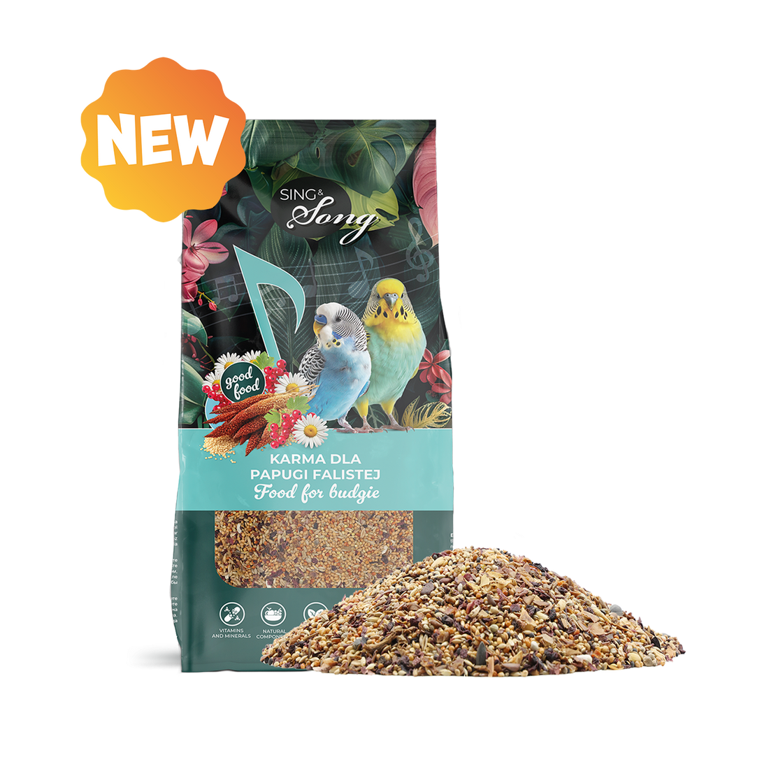 SING&SONG WILDWINGS FOOD For Budgie 500g
