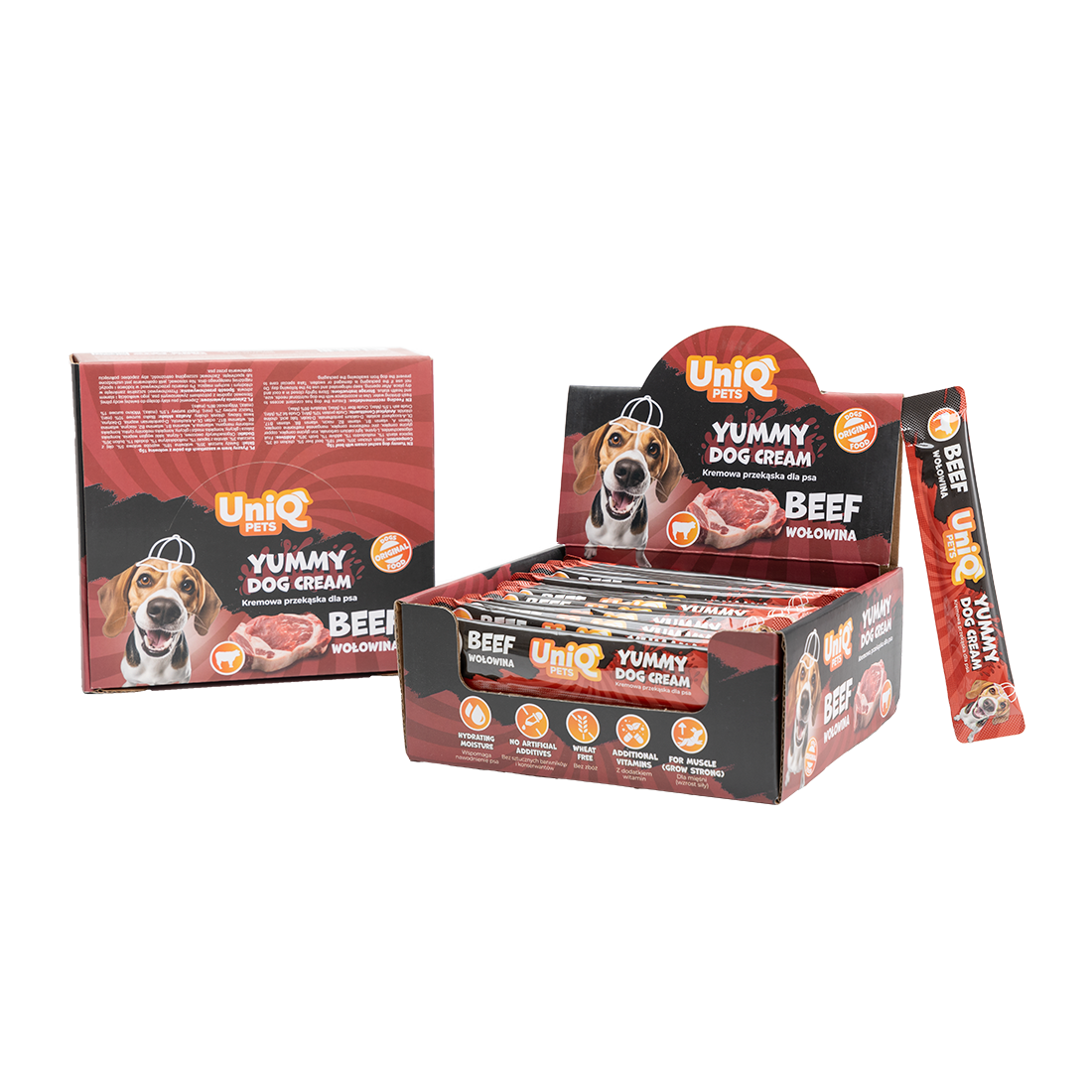 UNIQ PETS Yummy Dog Cream with Beef