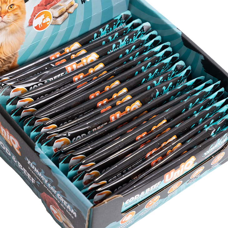 Uniq PETS Cat Wet Yummy Cream Cod & Beef Sachet 15g