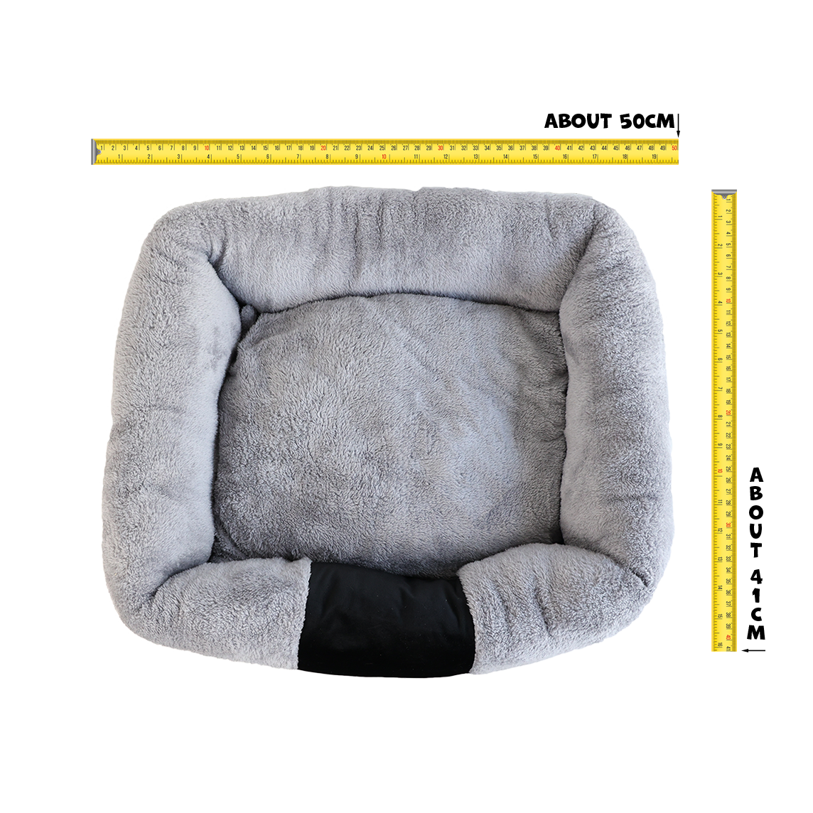 UNIQ PETS PET BED SOFA Ultrasoft Black M 50x41x15cm