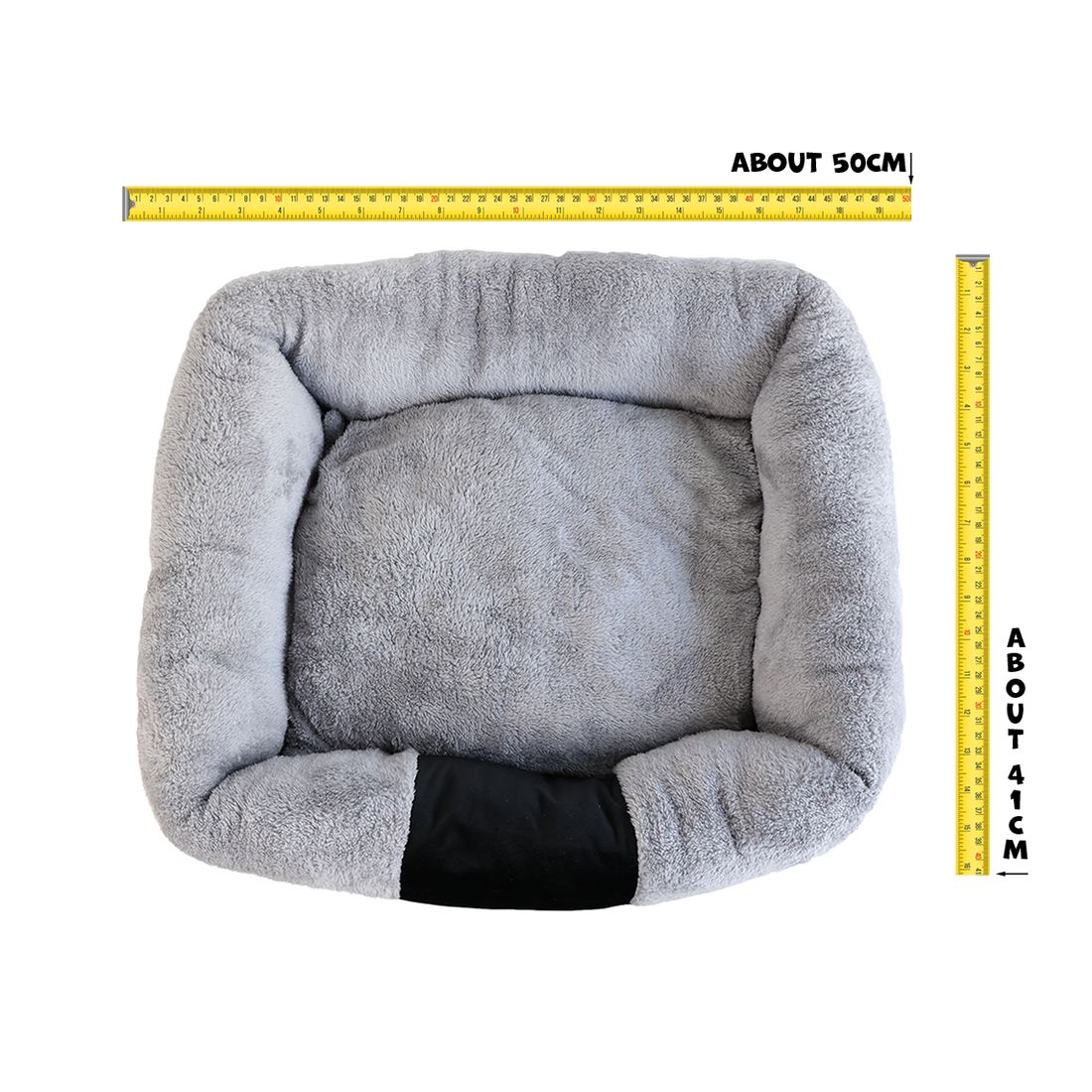 UNIQ PETS PET BED SOFA Ultrasoft Black M 50x41x15cm