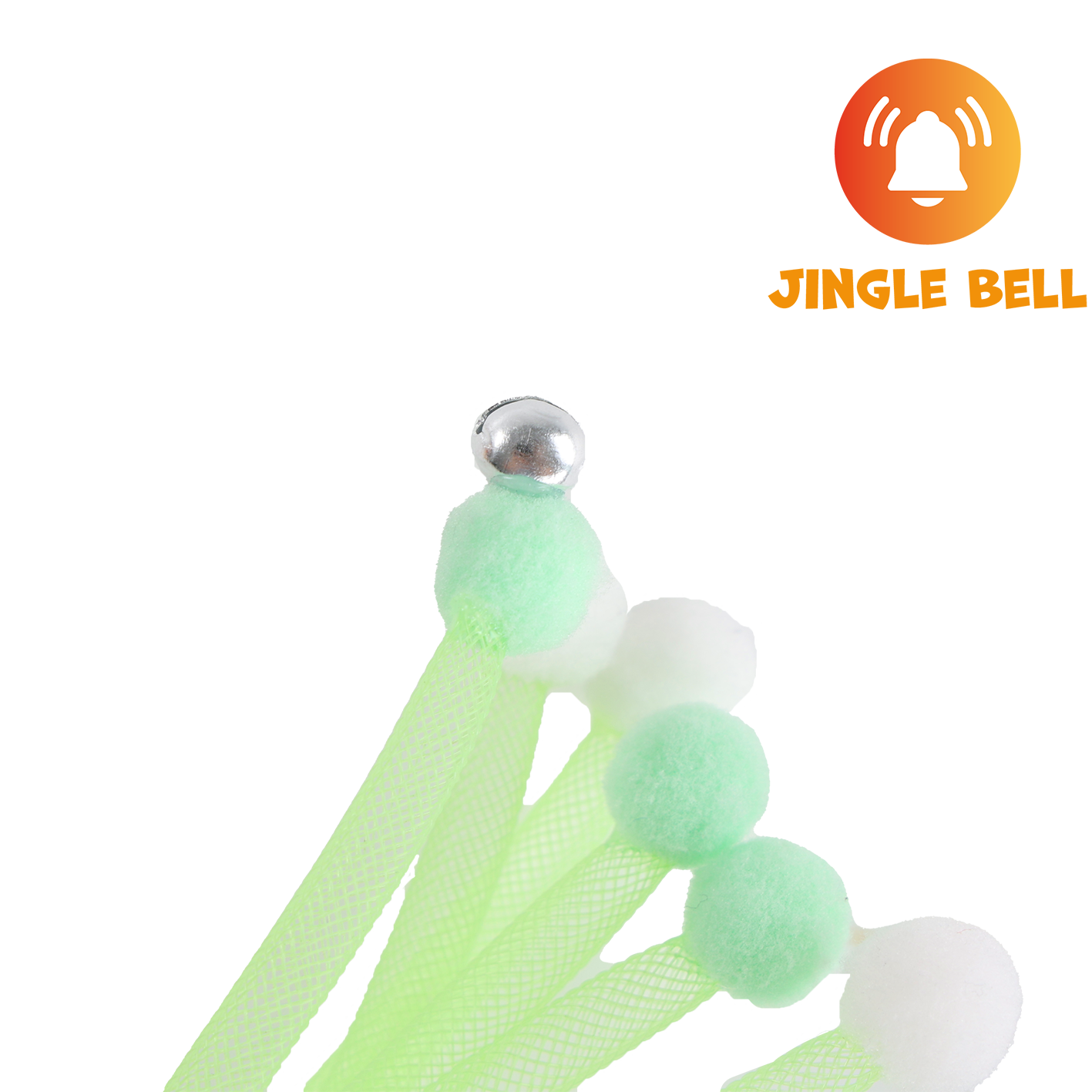 UNIQ PETS CAT TOY SWISHY Wooden Fishing Rod with Bubble Ball 52cm (Random Colour)