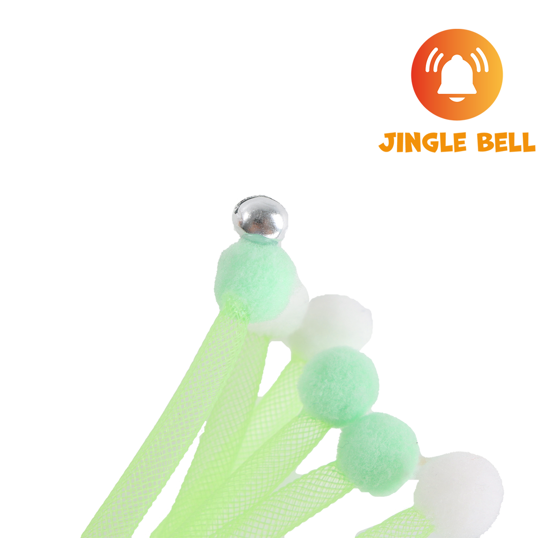 UNIQ PETS CAT TOY SWISHY Wooden Fishing Rod with Bubble Ball 52cm (Random Colour)