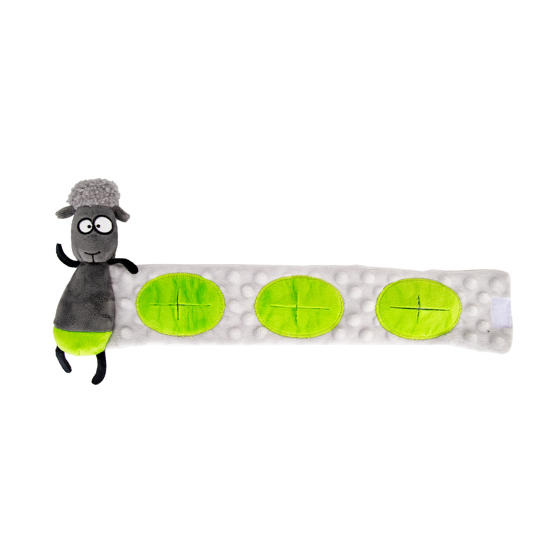 UNIQ PETS PLUSH DOG TOY SNIFFIES FRIENDS Long Stretchable Sheep with Squeaker