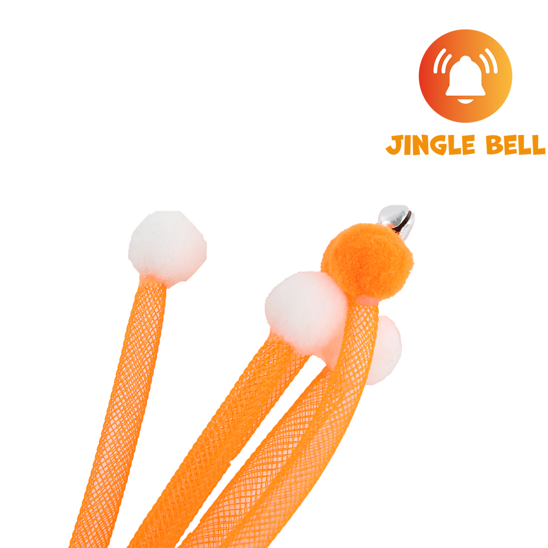 UNIQ PETS CAT TOY SWISHY Wooden Fishing Rod with Bubble Ball 52cm (Random Colour)
