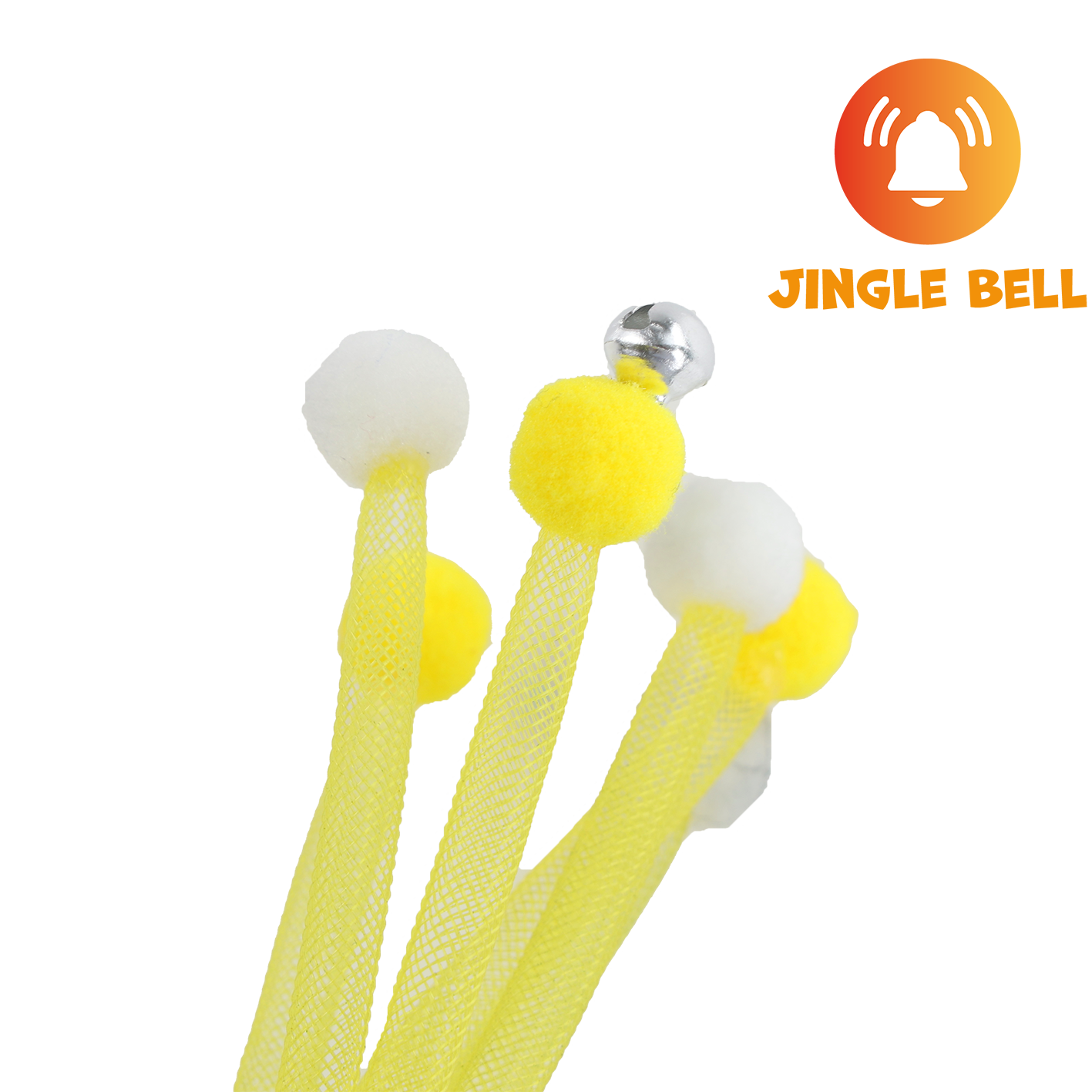 UNIQ PETS CAT TOY SWISHY Wooden Fishing Rod with Bubble Ball 52cm (Random Colour)
